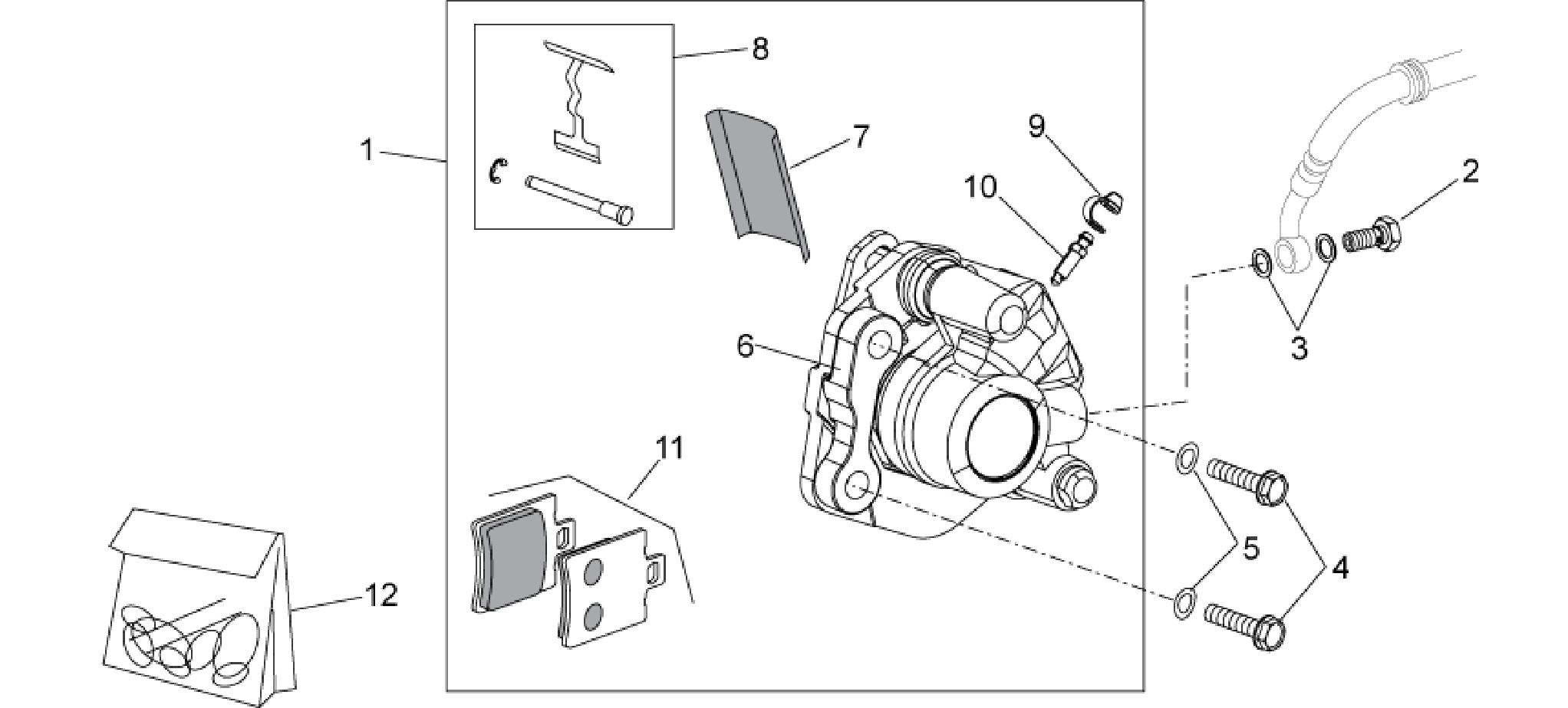 Front brake caliper