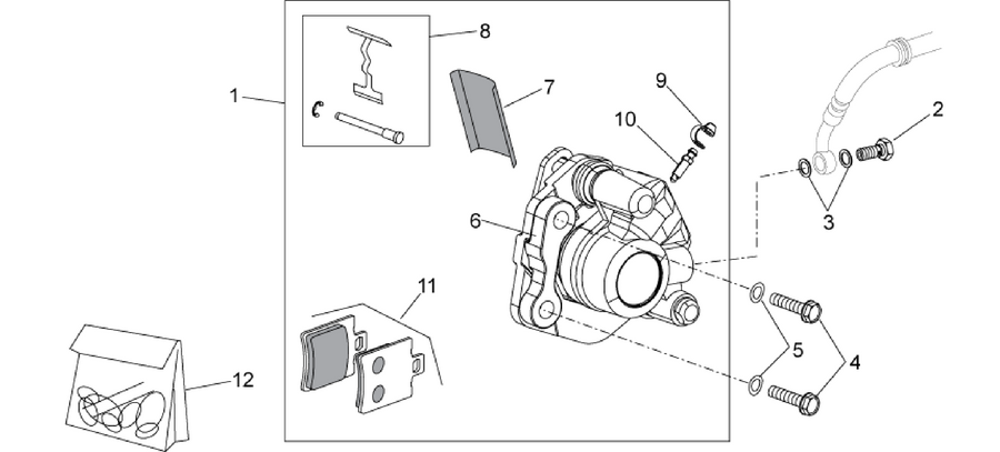 Front brake caliper