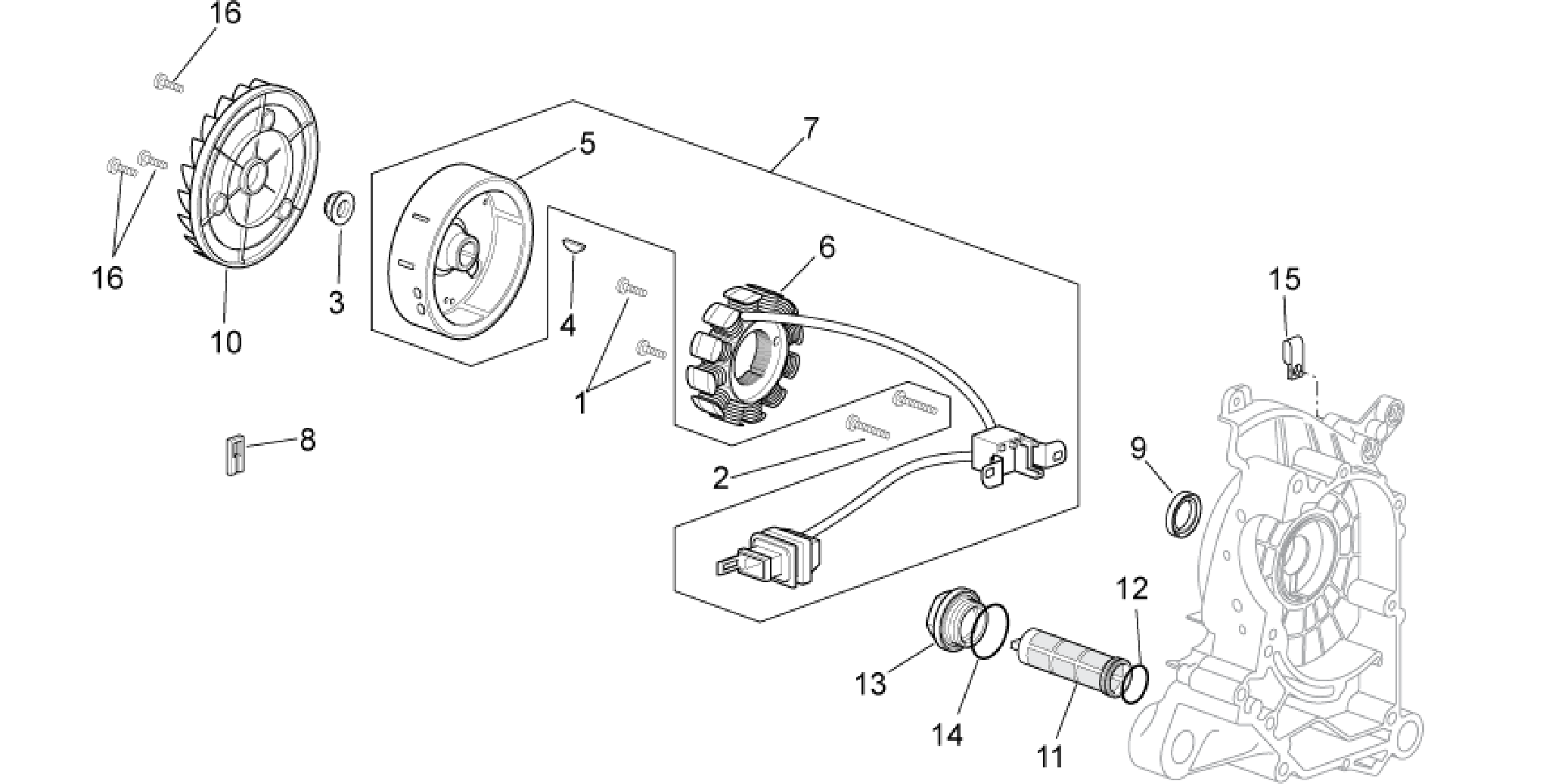 Cdi magneto assy
