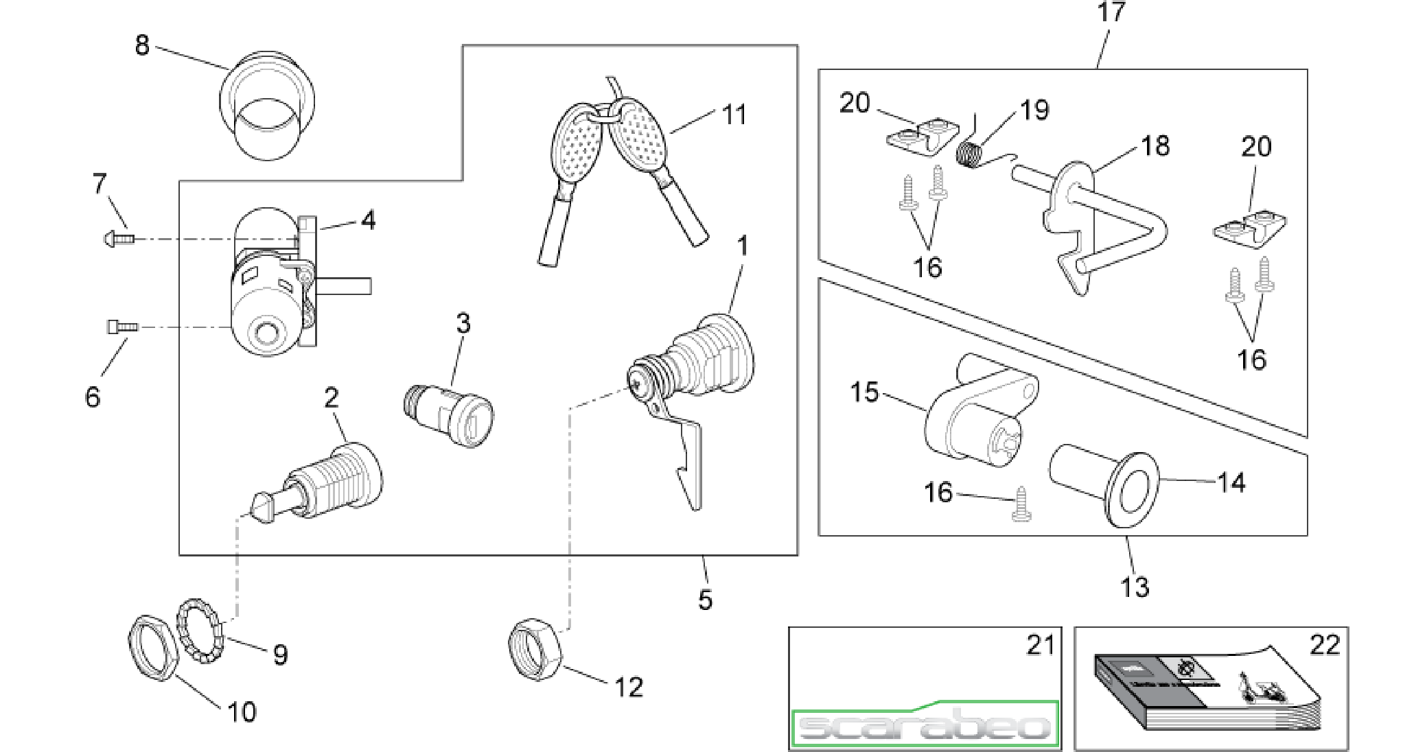 Decal - Lock hardware kit