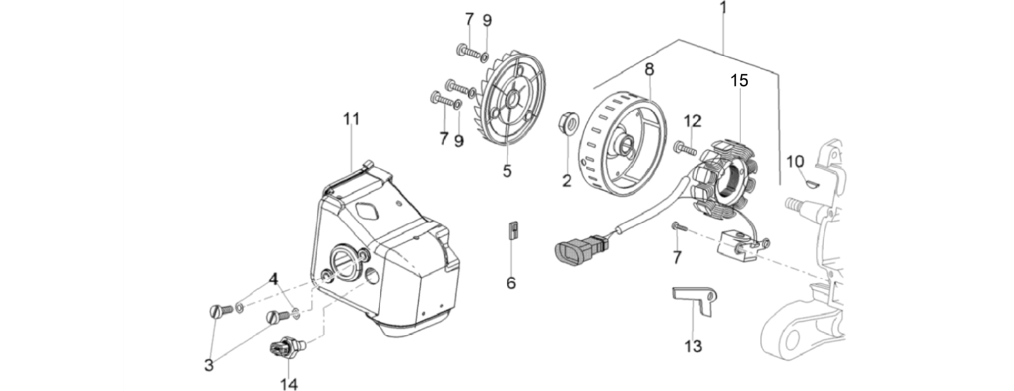 Cdi magneto assy / Ignition unit