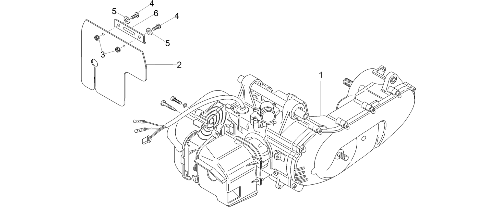 Engine-Completing part-Lever