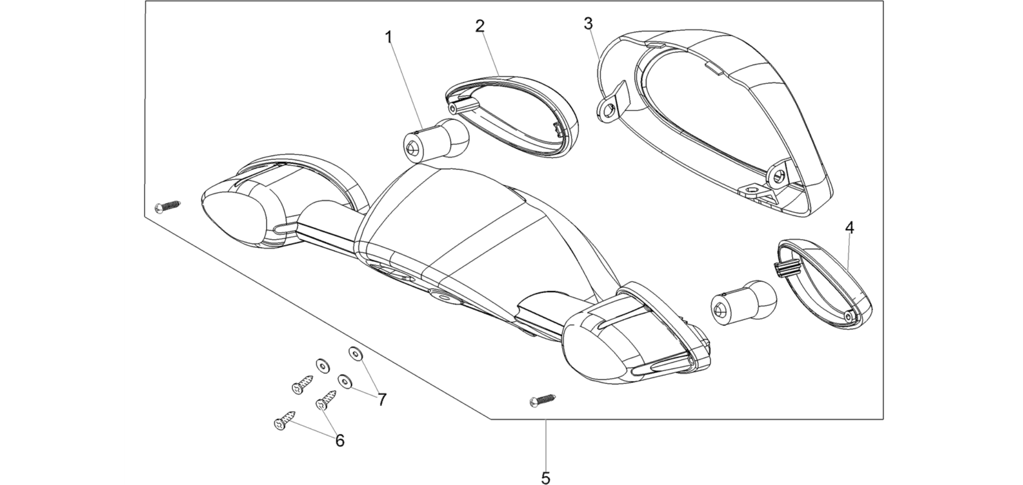 Rear headlamps