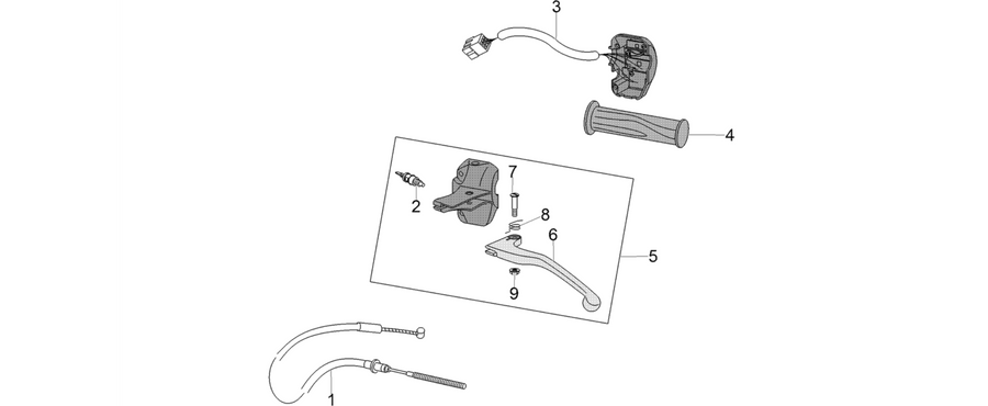 Rear master cylinder