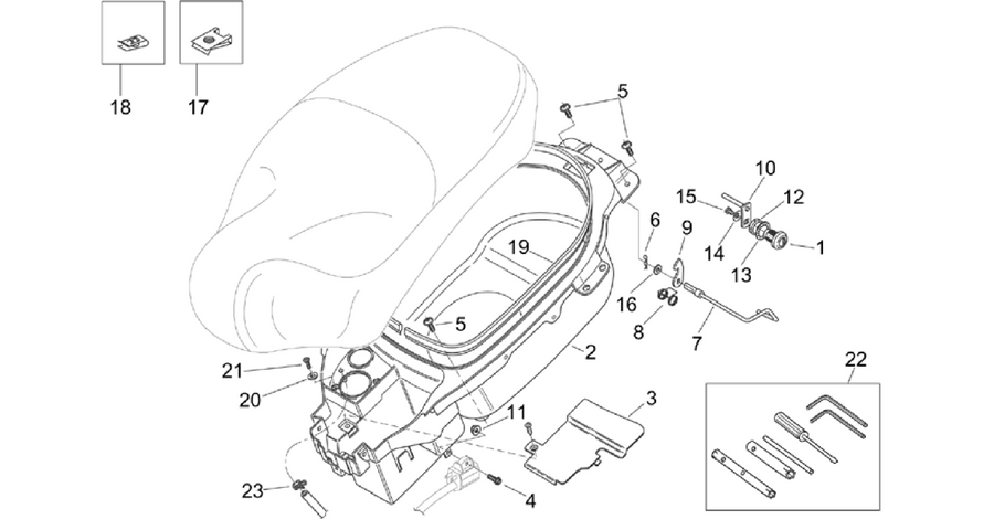 Helmet compartment