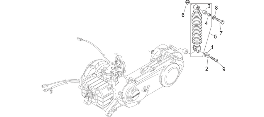 Rear shock absorber
