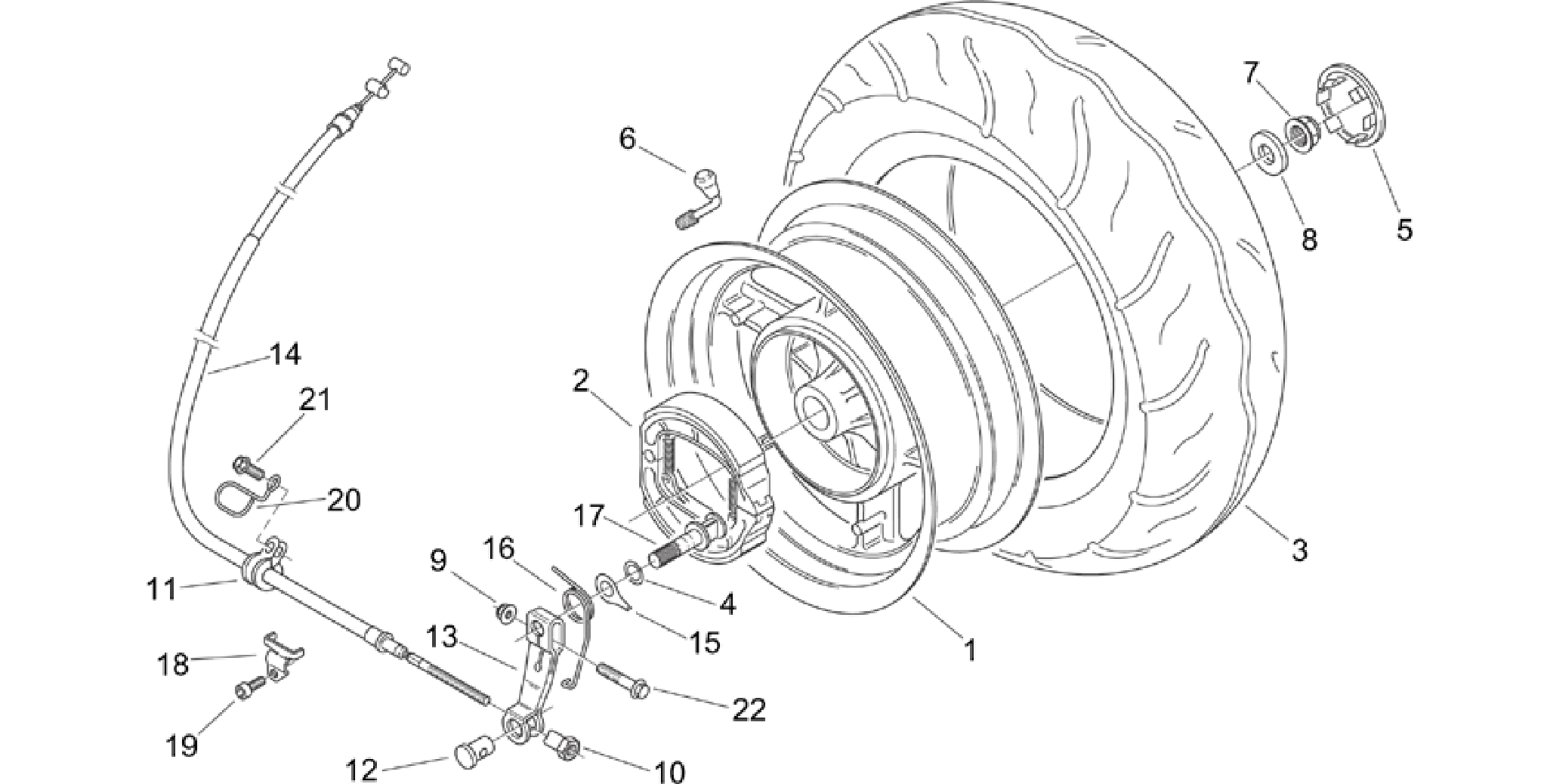 Rear wheel
