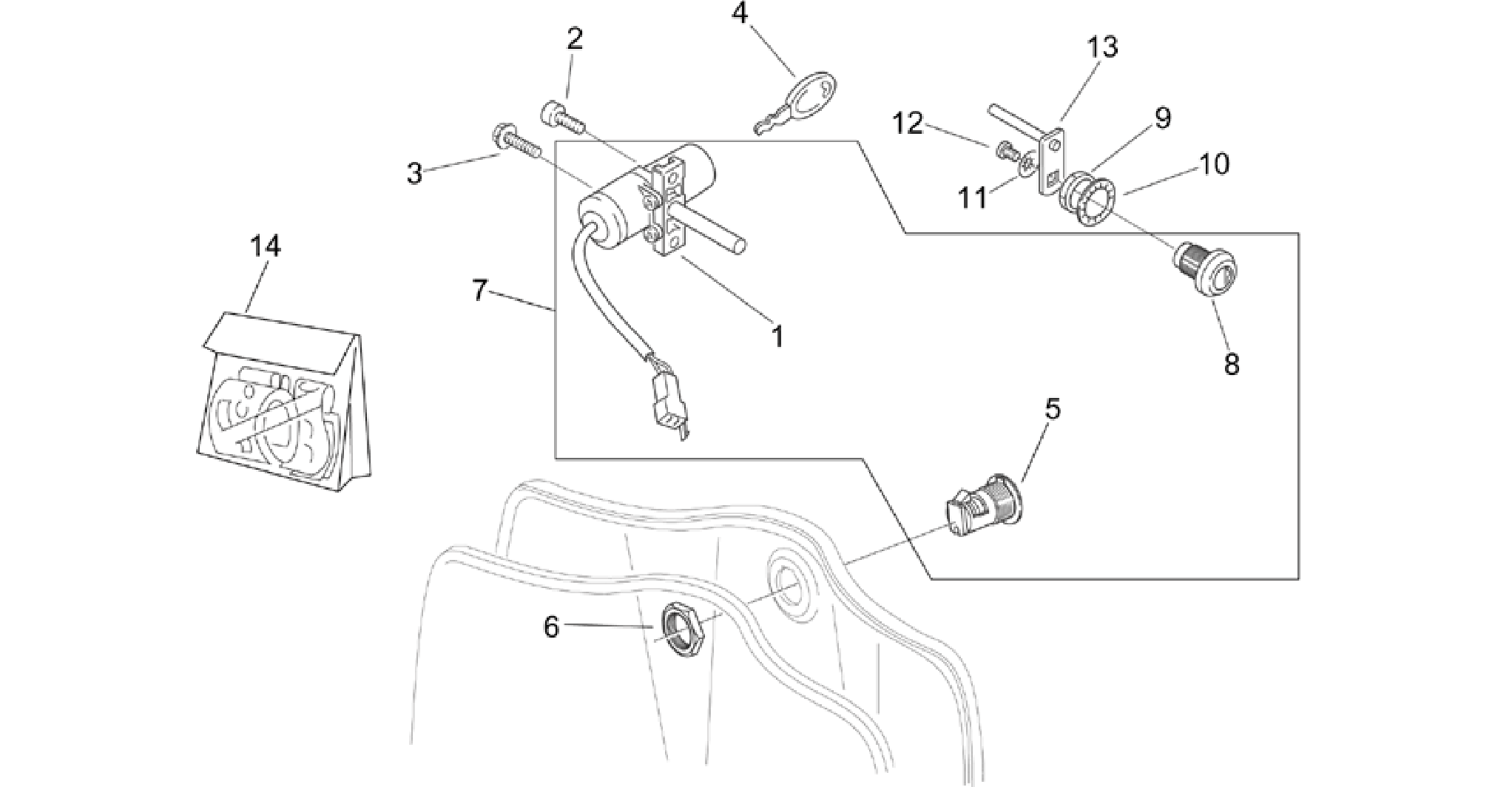 Decal and Lock hardware kit