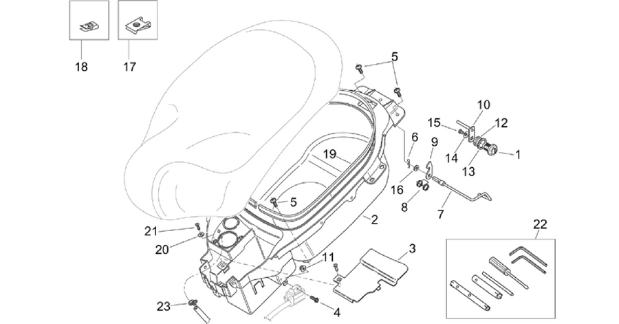 Helmet compartment