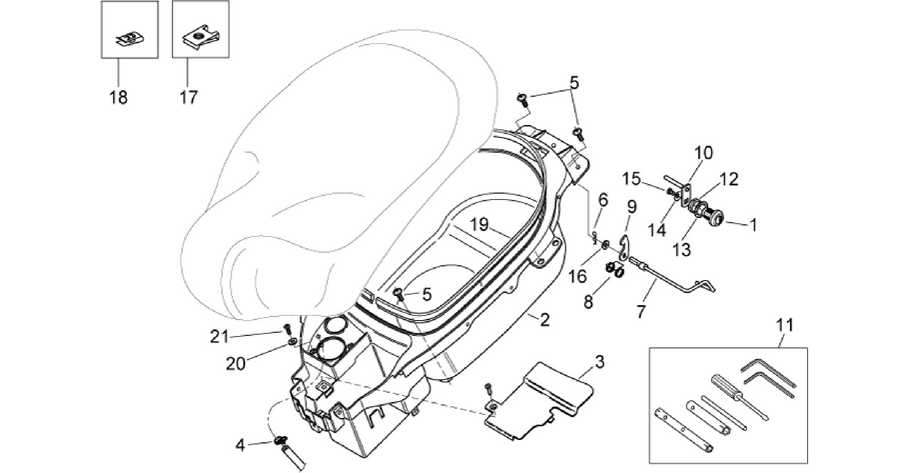 Helmet compartment