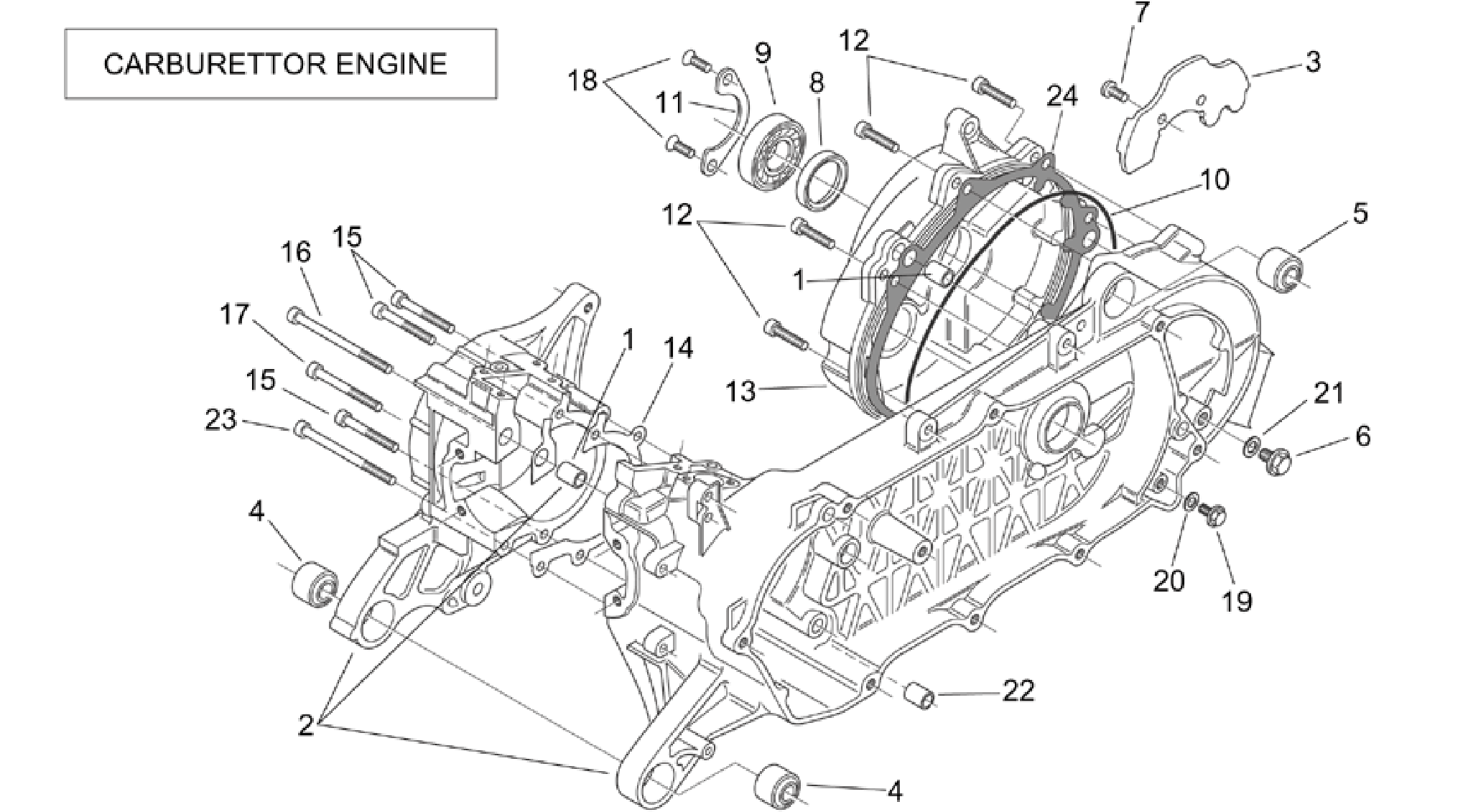 Crank-case (Carburettor)