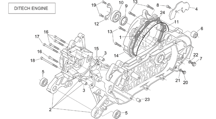 Crank-case (Ditech)