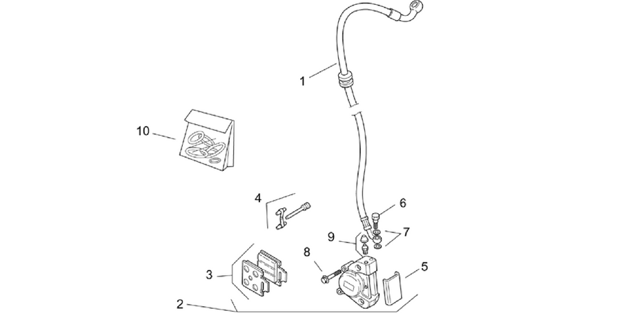 Front brake caliper