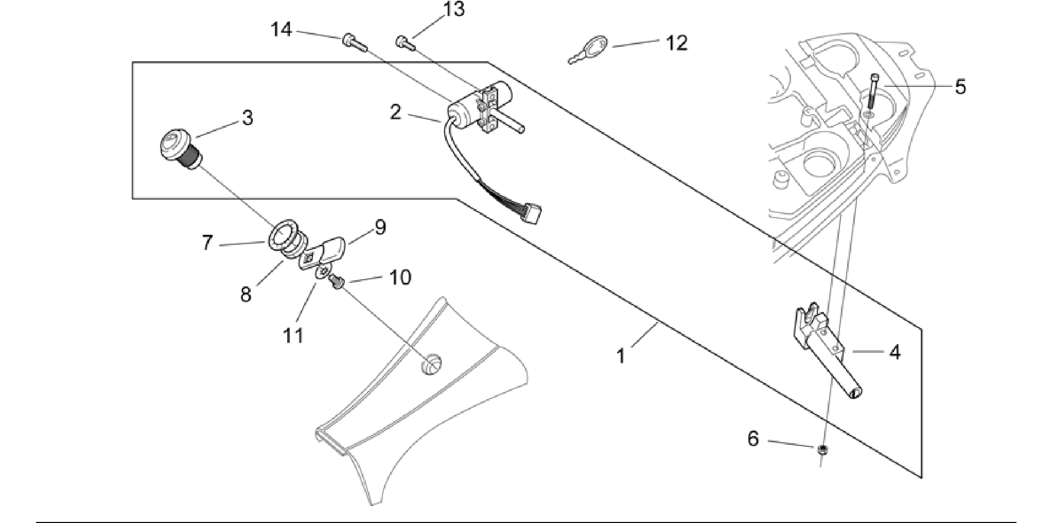 Lock hardware kit
