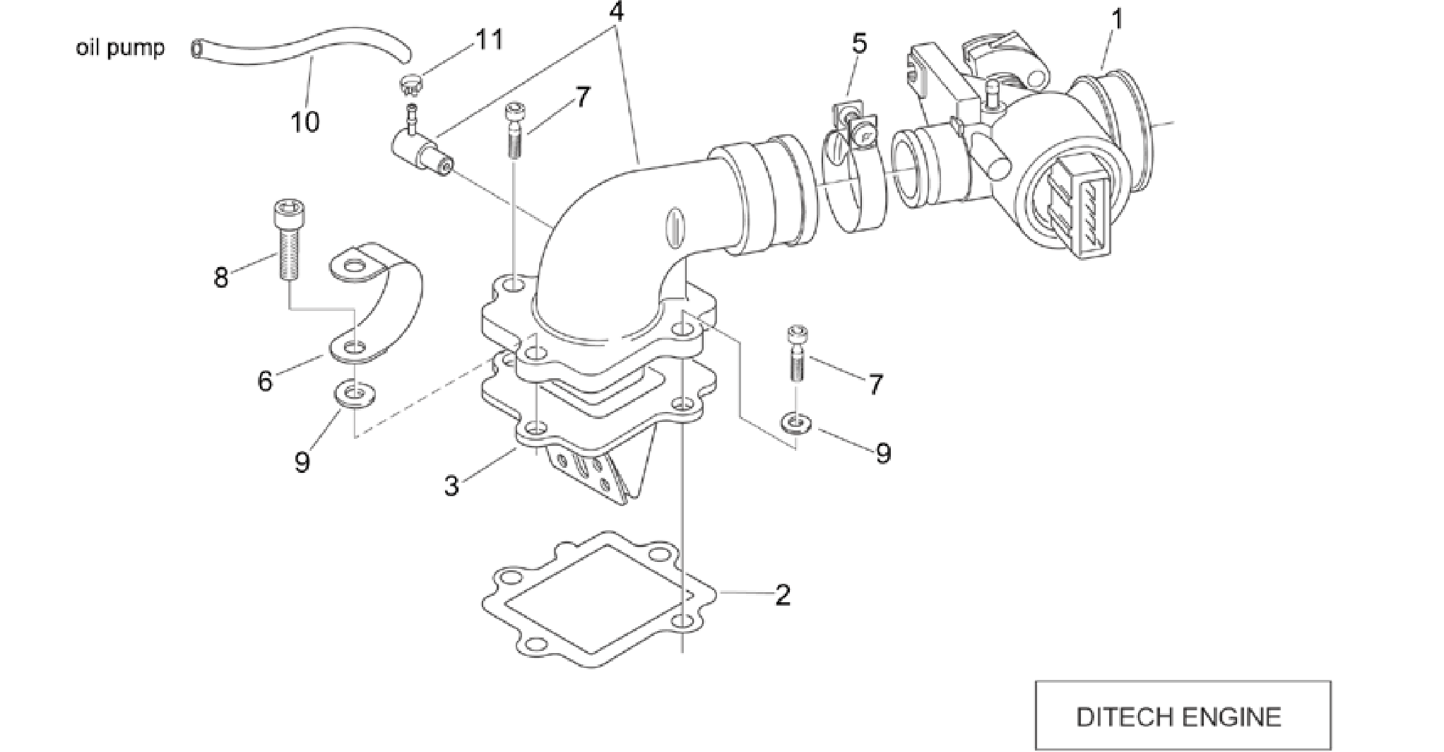 Throttle body (Ditech)