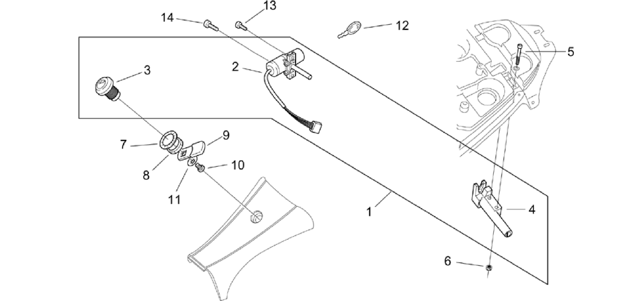 Lock hardware kit