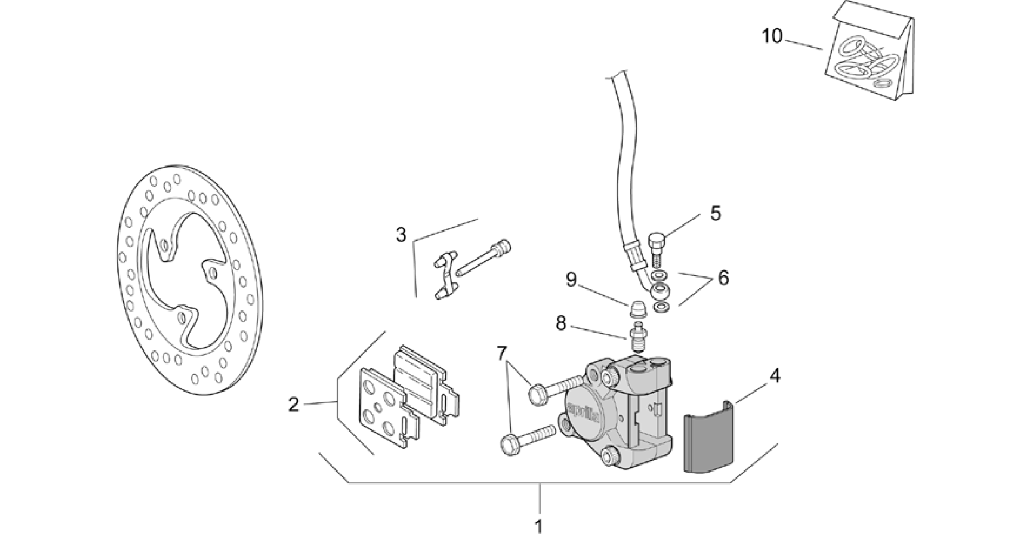 Front brake caliper