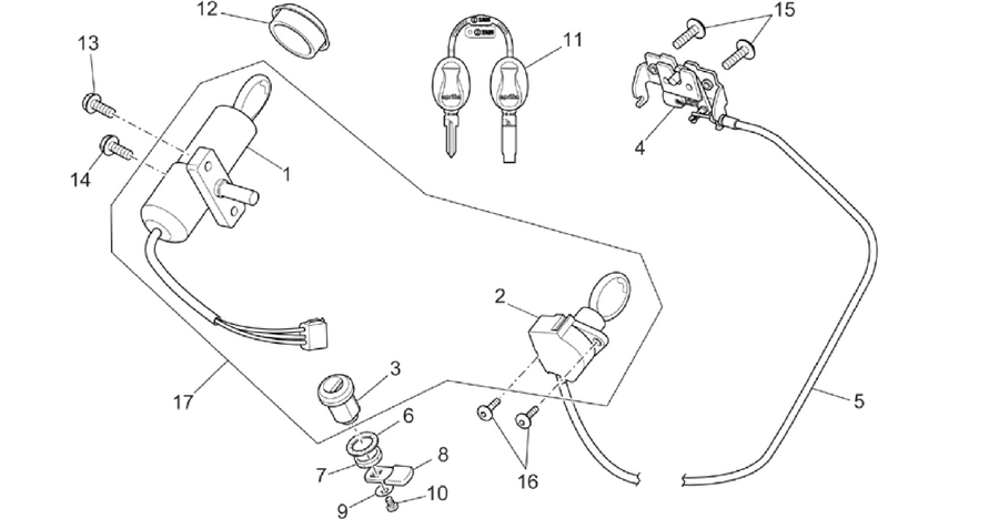 Lock hardware kit