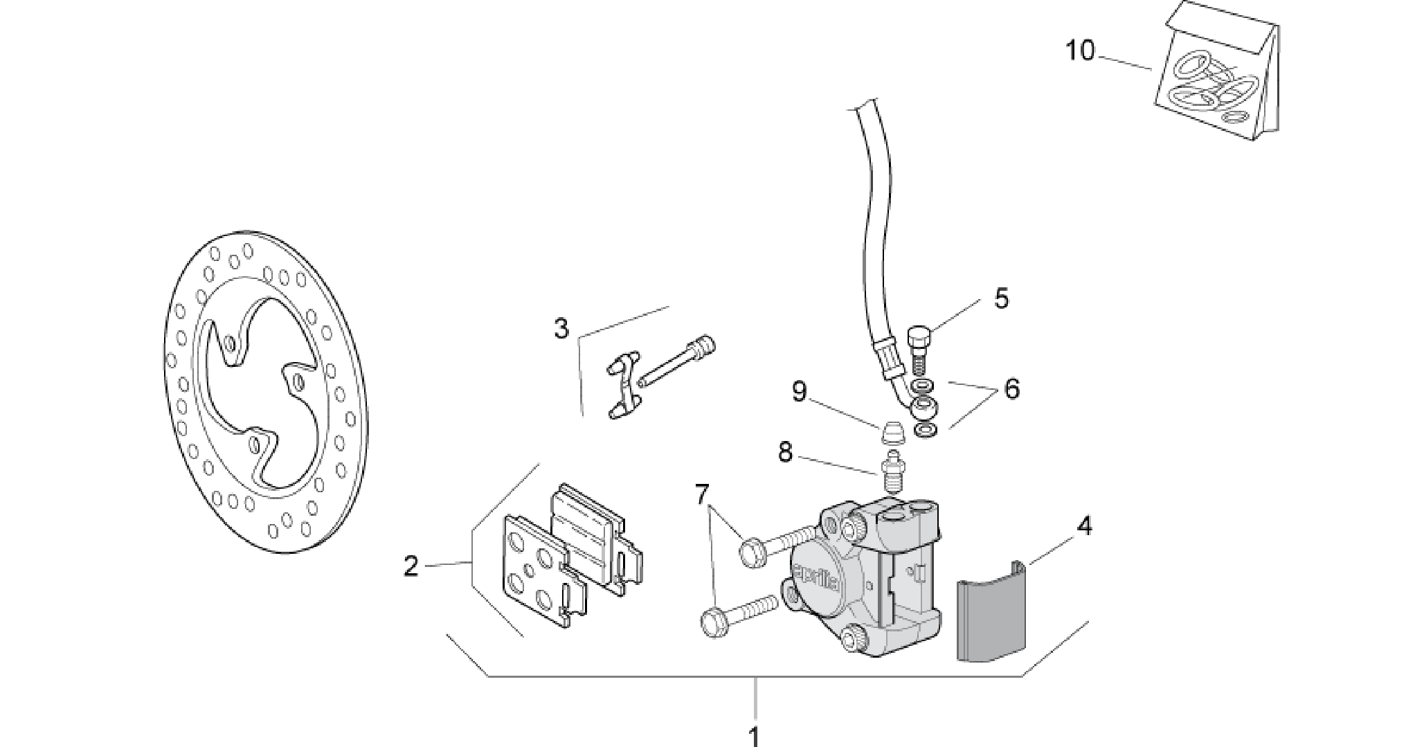 Front brake caliper