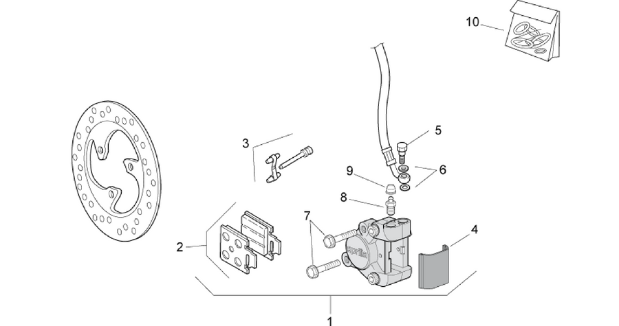 Front brake caliper