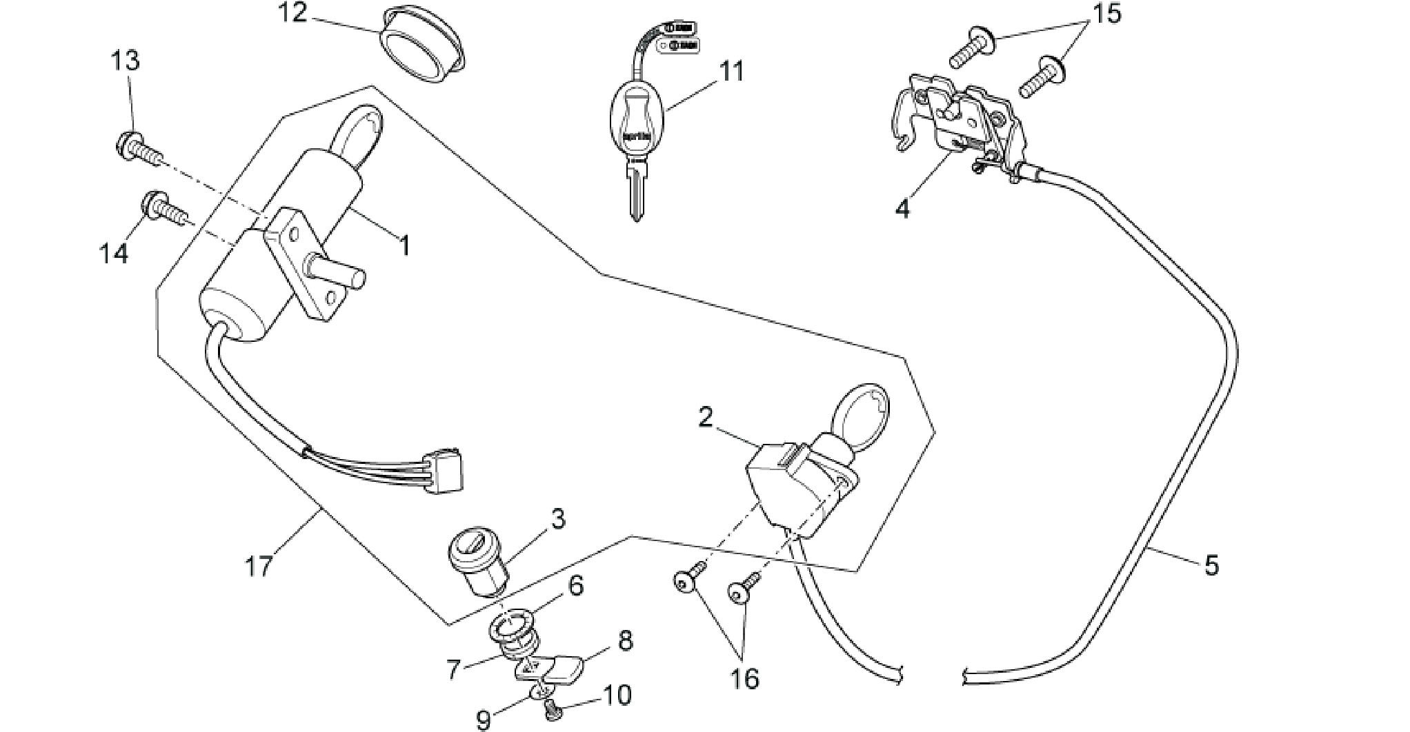 Lock hardware kit