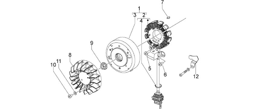 Flywheel magneto