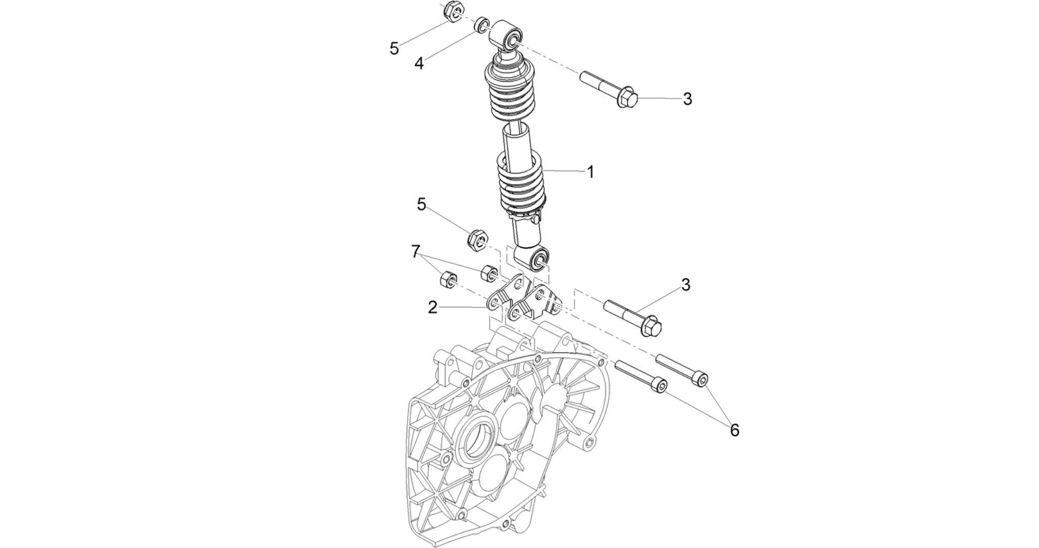 Rear suspension - Shock absorber/s