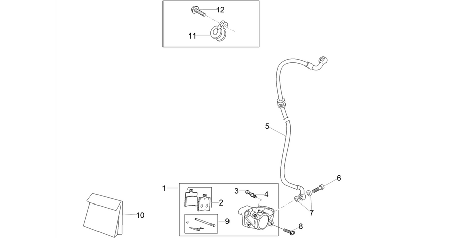 Rear brake caliper