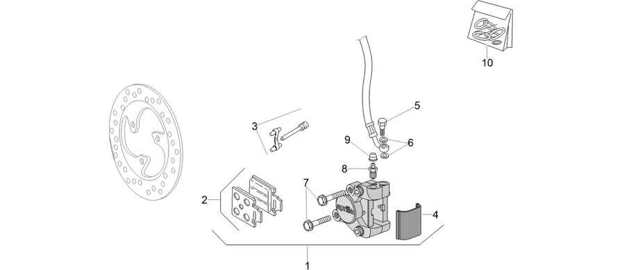 Front brake caliper