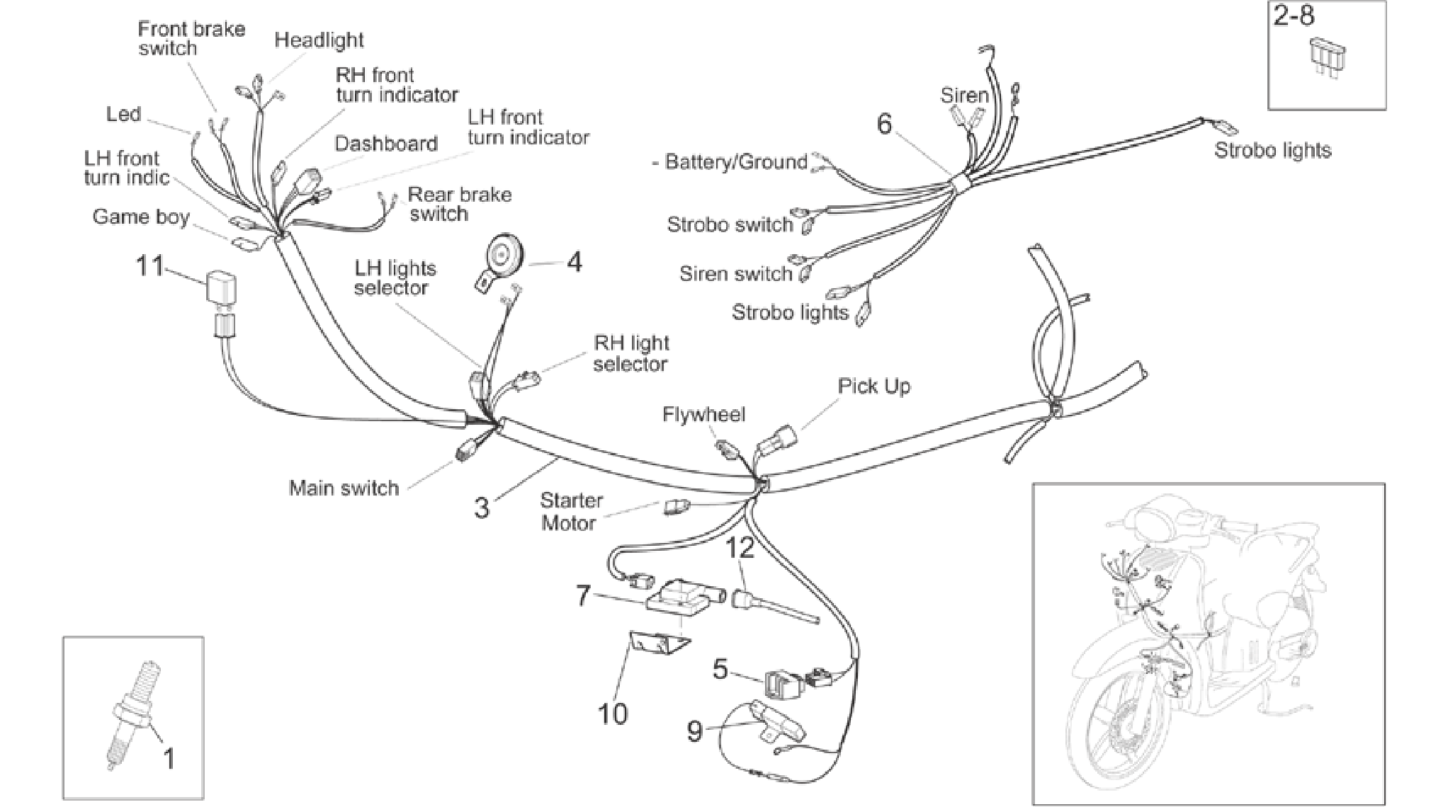 Front electrical system