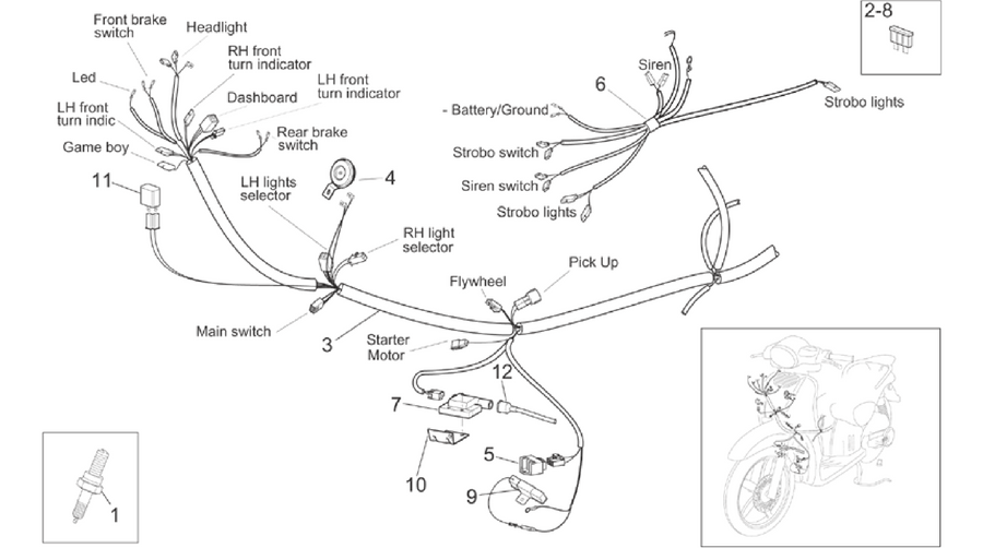Front electrical system