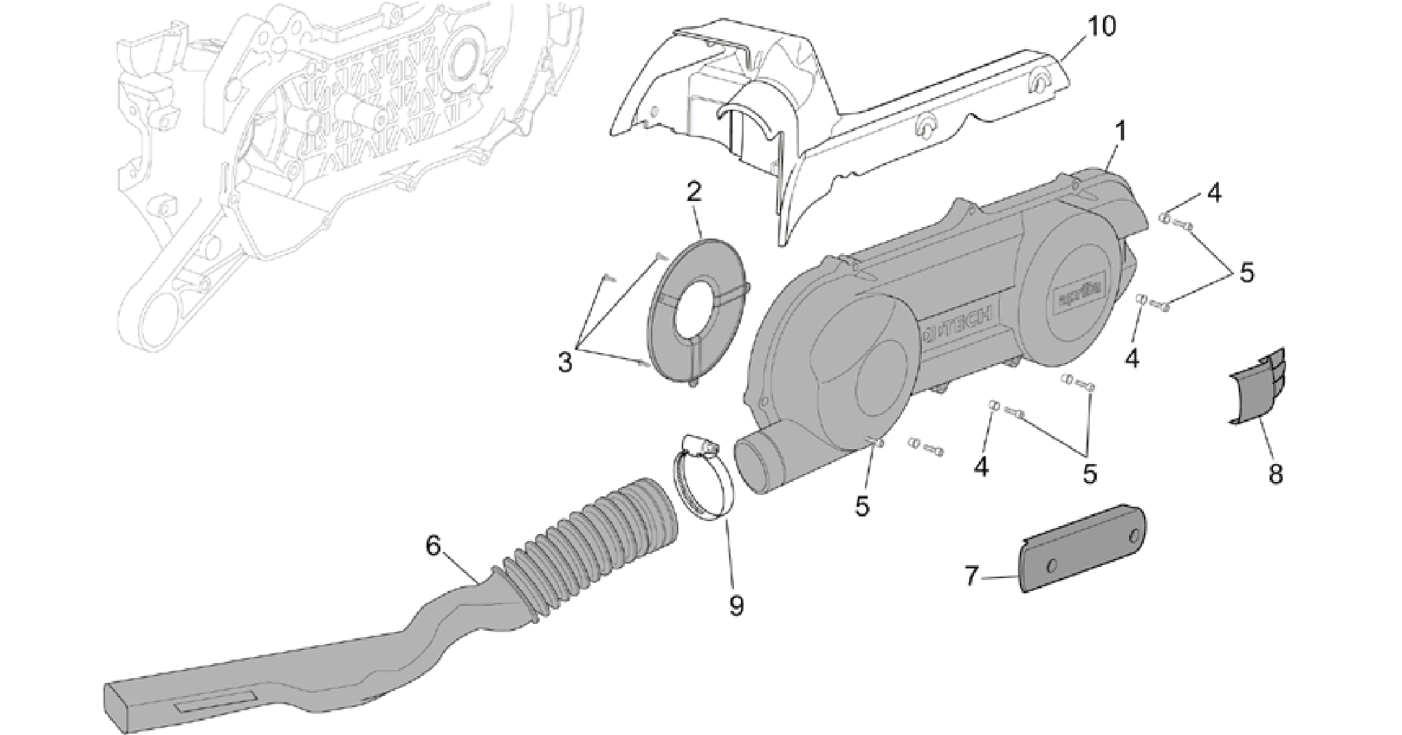 Variator cover