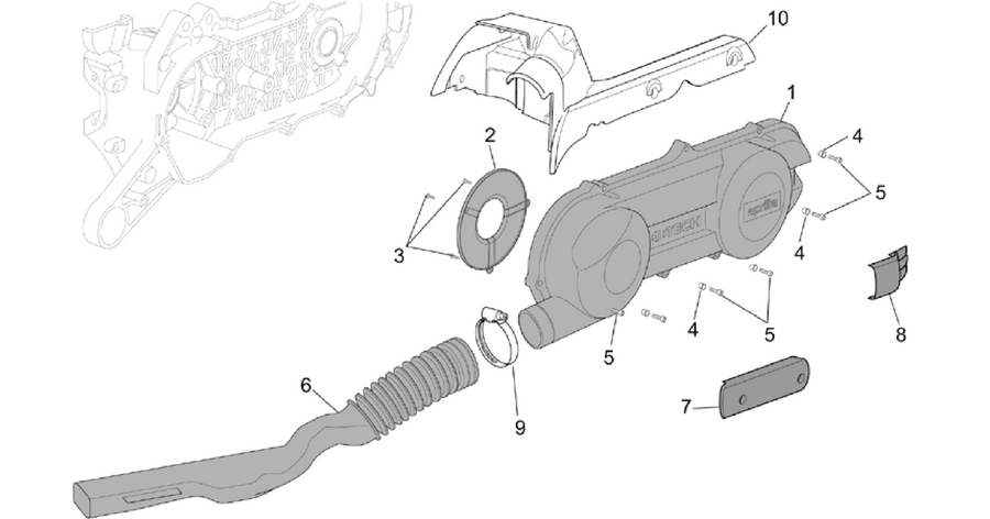 Variator cover