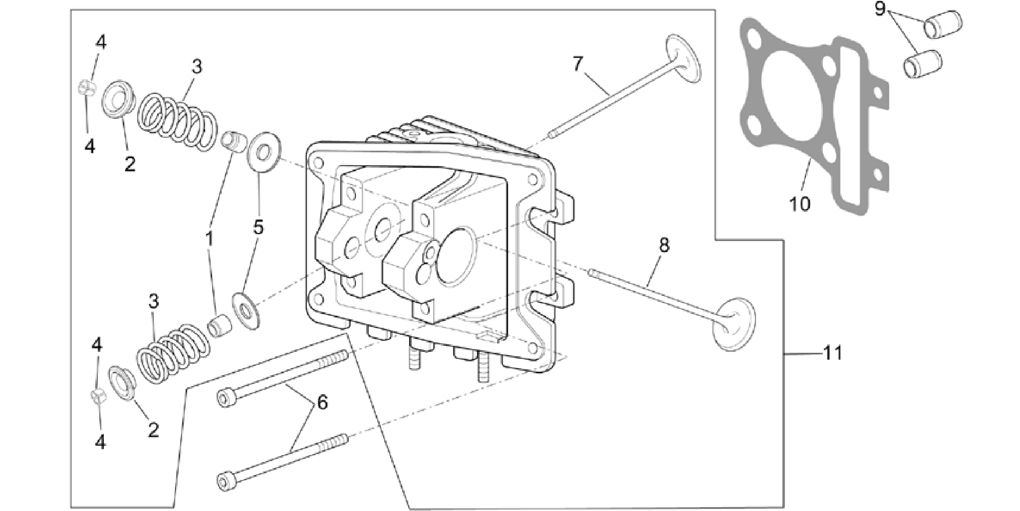 Cylinder head - valves