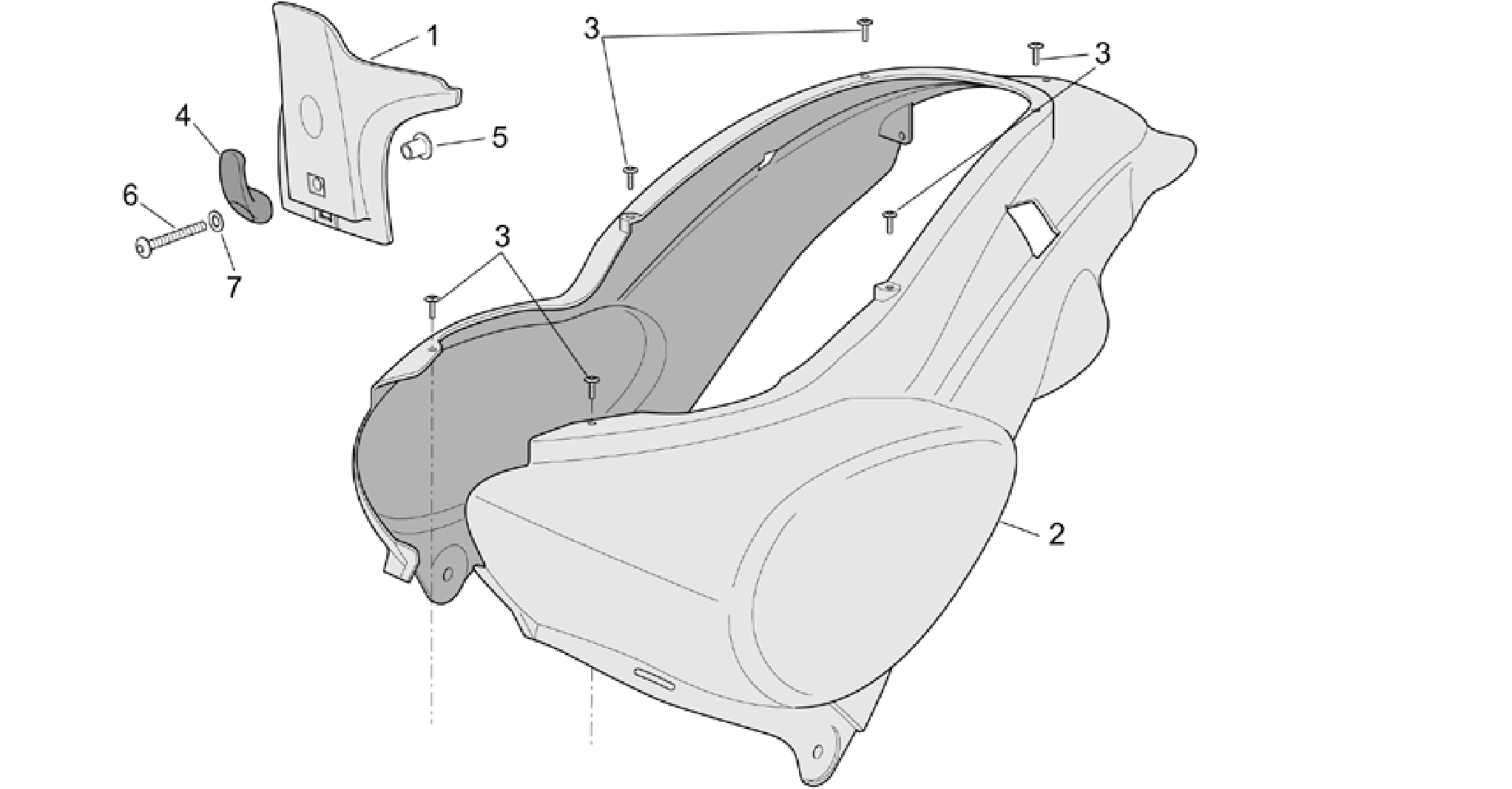 Rear body I