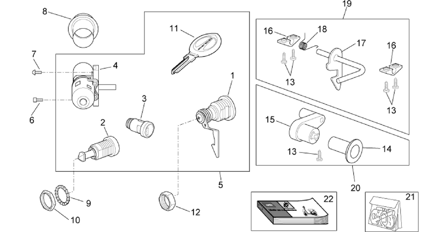 Decal - Lock hardware kit