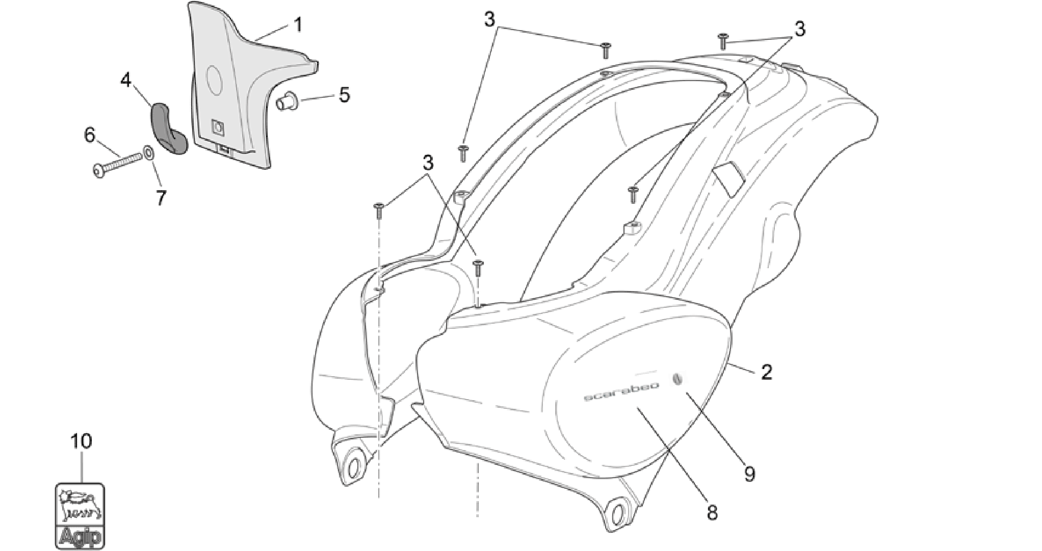 Rear body I