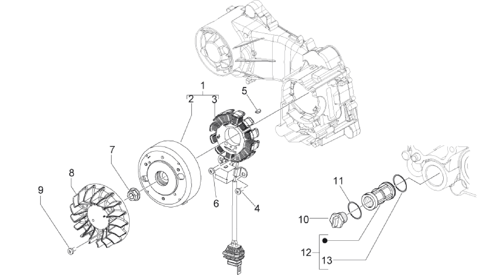 Cdi magneto assy