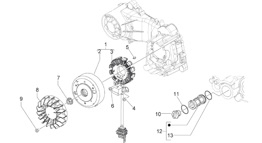 Cdi magneto assy