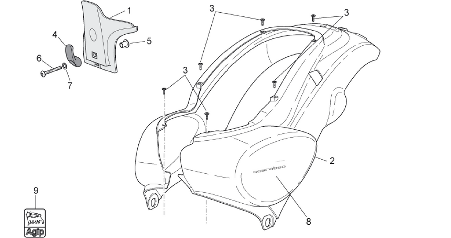 Rear body I