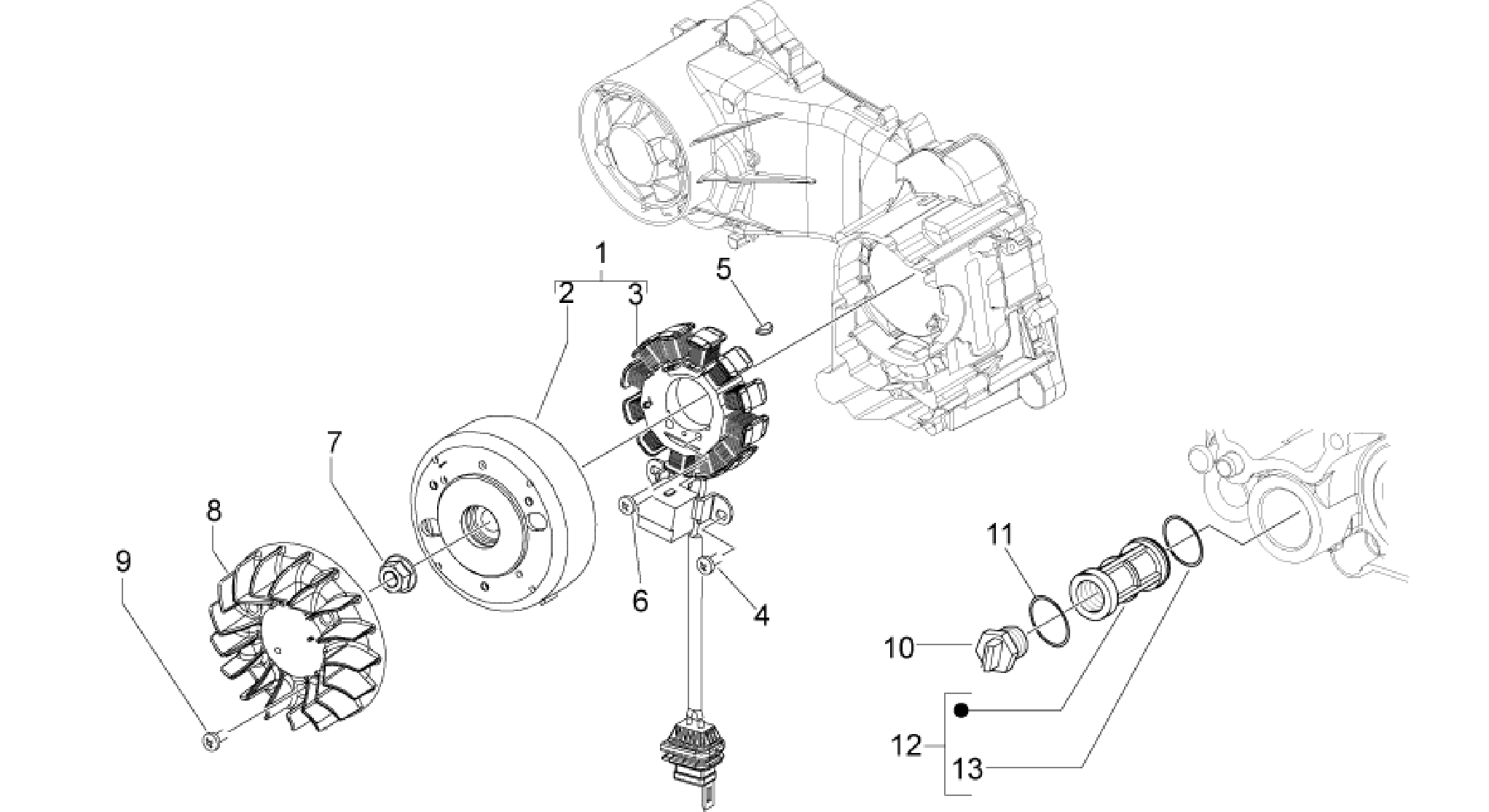 Cdi magneto assy