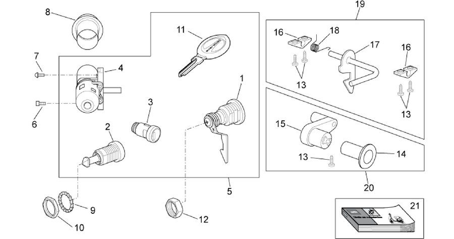 Decal - Lock hardware kit