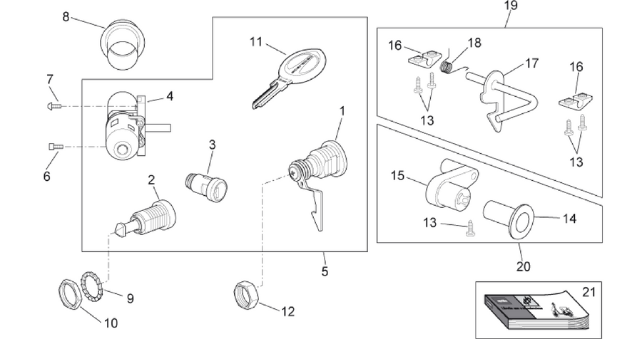 Decal - Lock hardware kit