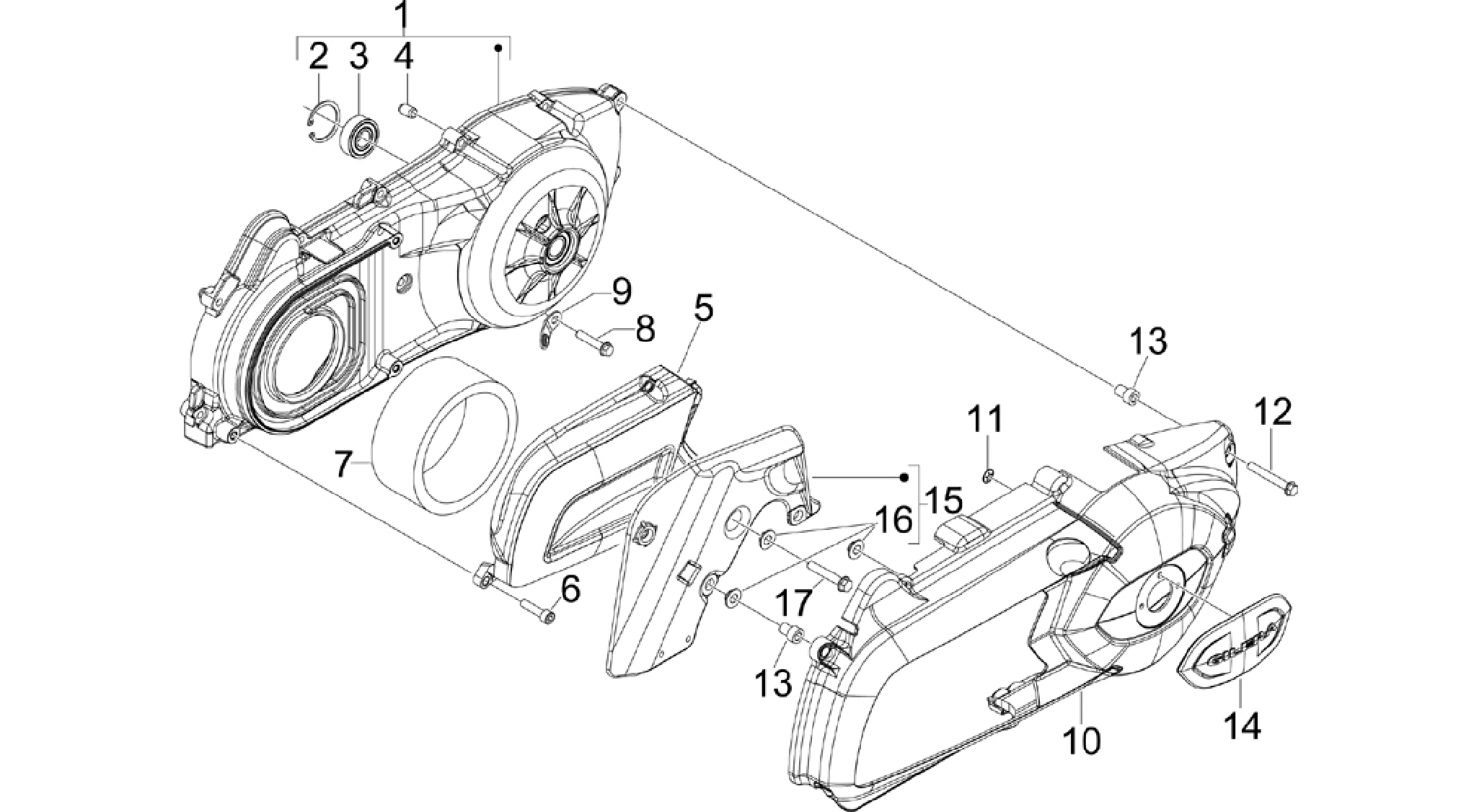 Crankcase cover - Crankcase cooling