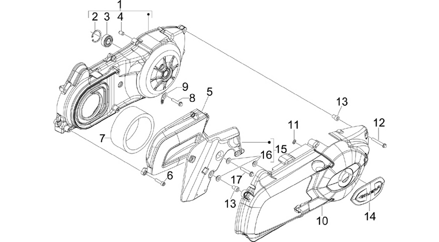 Crankcase cover - Crankcase cooling
