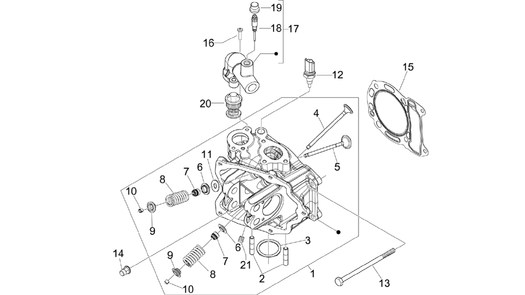 Cylinder head unit - Valve