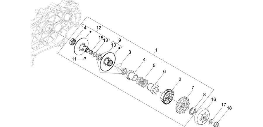 Driven pulley