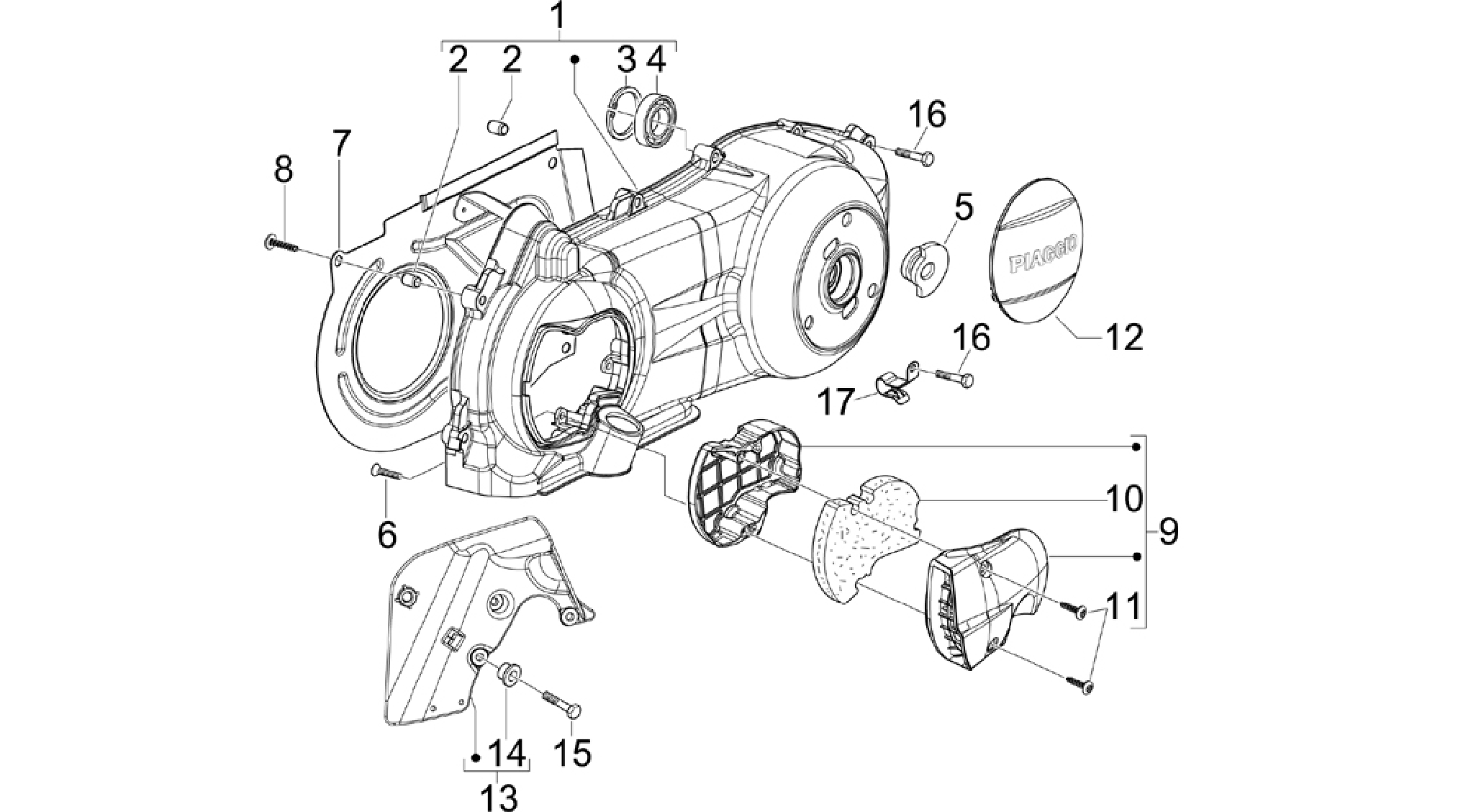 Crankcase cover - Crankcase cooling