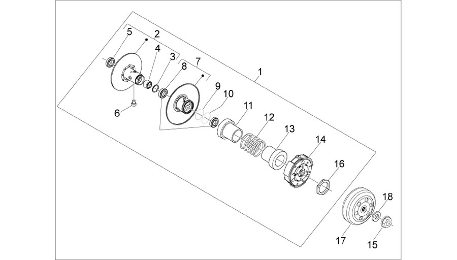 Driven pulley