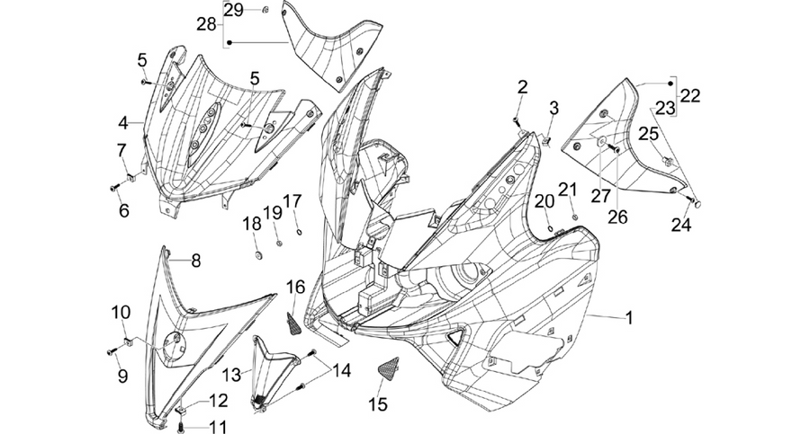 Front shield